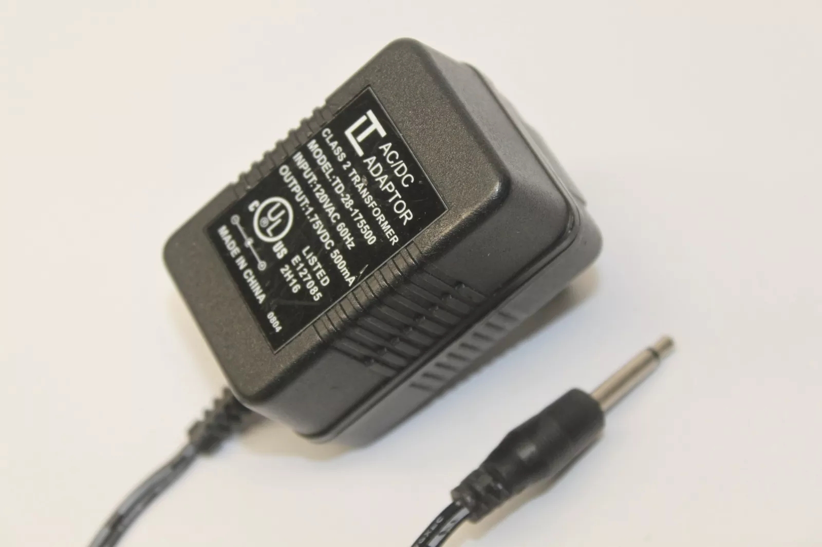 *Brand NEW*LT 1.75VDC 500mA AC/DC Adapter TD-28-175500 Class 2 Transformer Power Supply